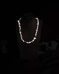 White Stone Cross Necklace