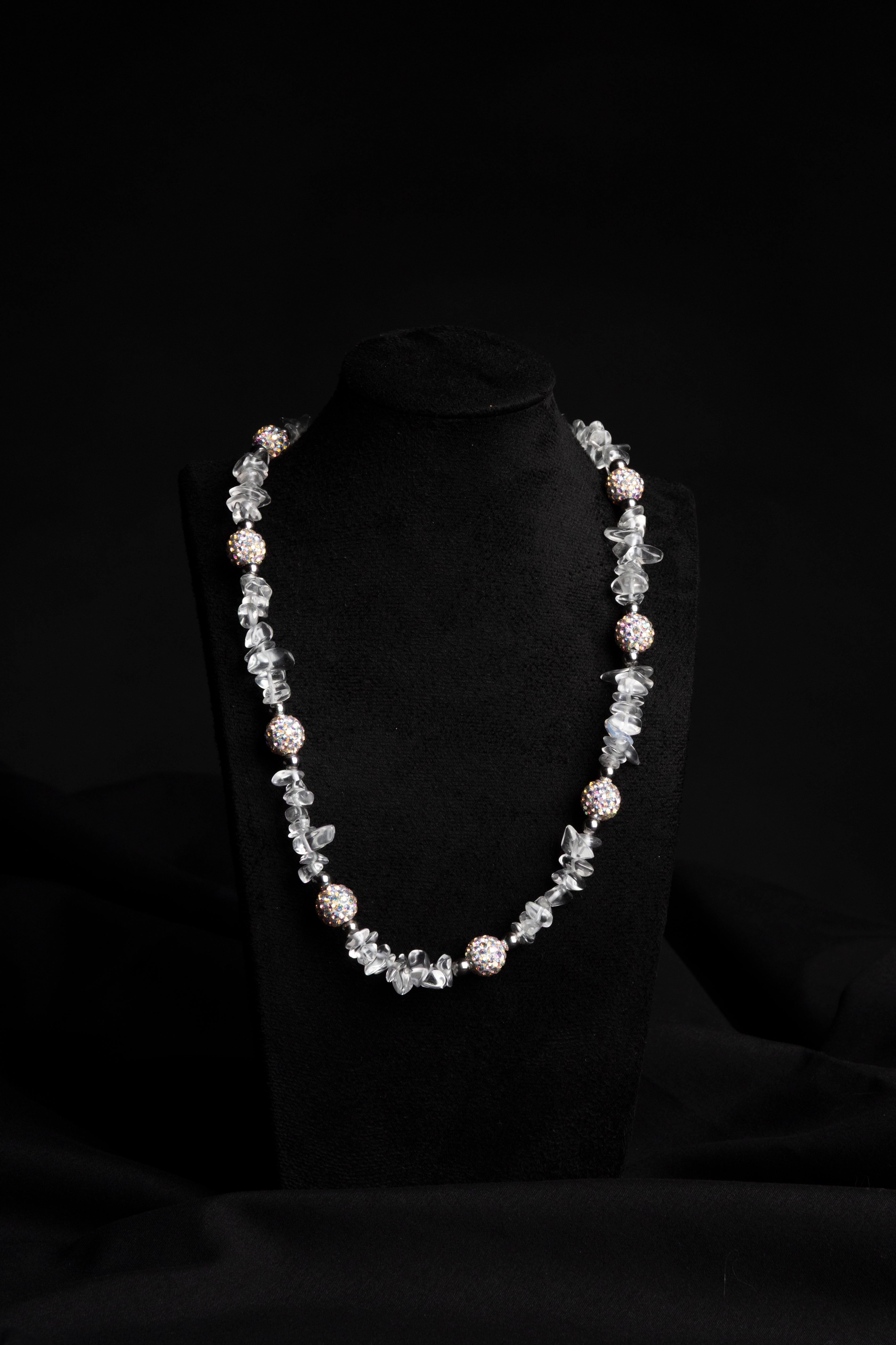 Crystal, Pearl & Zirconia Statement Necklace — 1 of 1