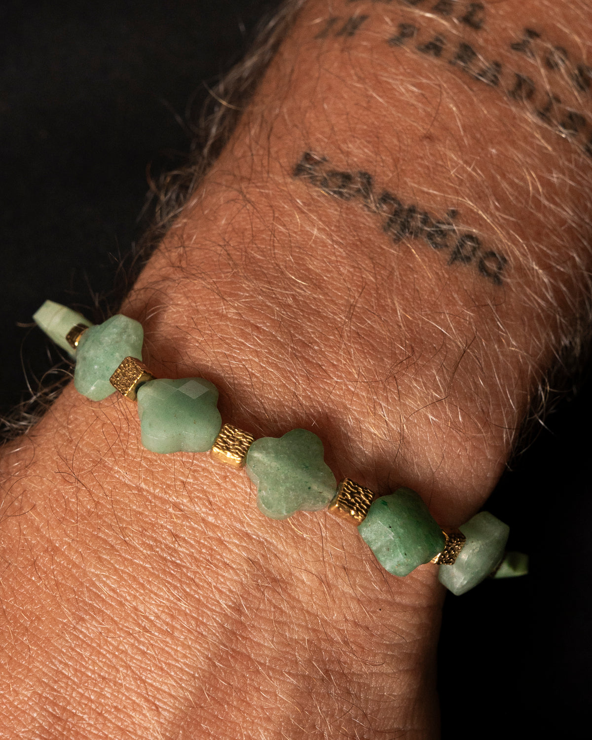 Natural Green Stone Bracelet