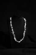 Crystal & Steel Flower Necklace