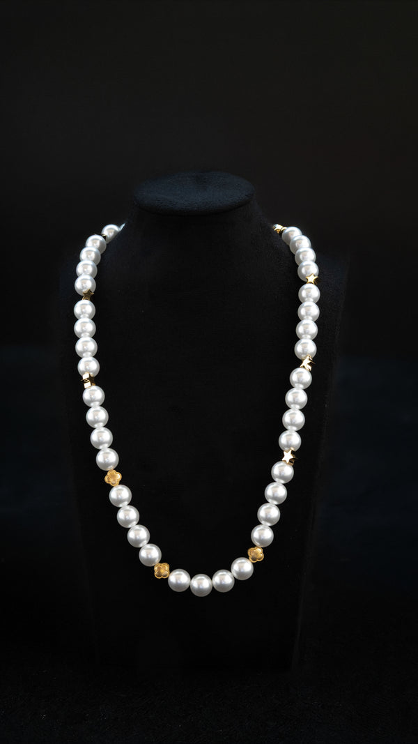 Gold Pearl – Elegant Gold Pearl Necklace