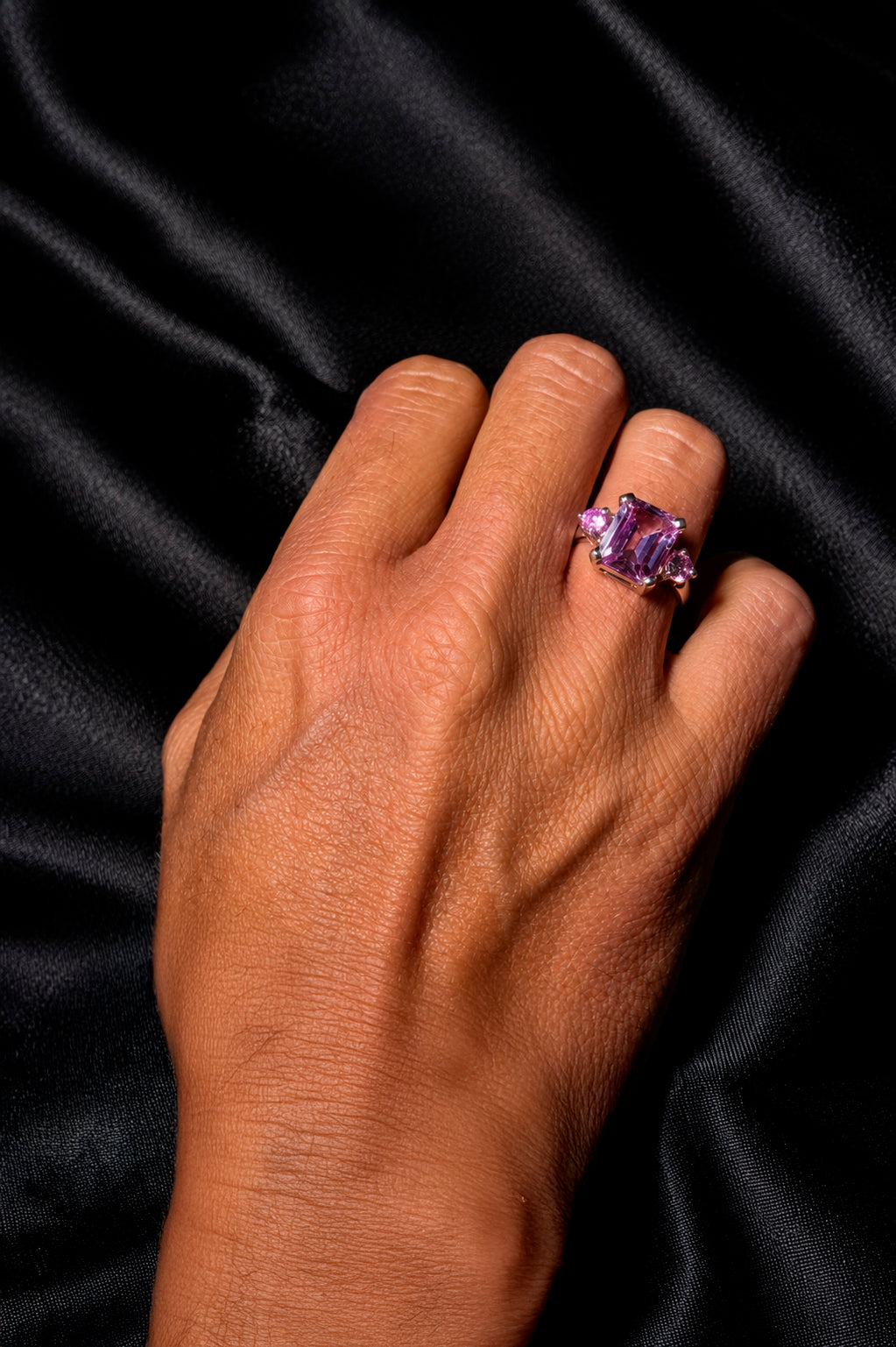 Noir Diamond-Style Zirconia Ring for Men