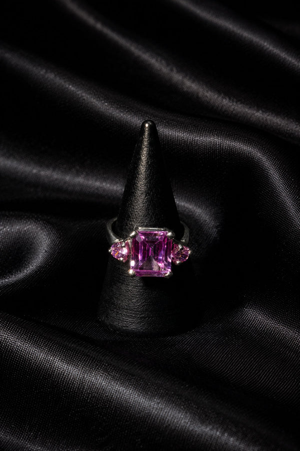Noir Diamond-Style Zirconia Ring for Men