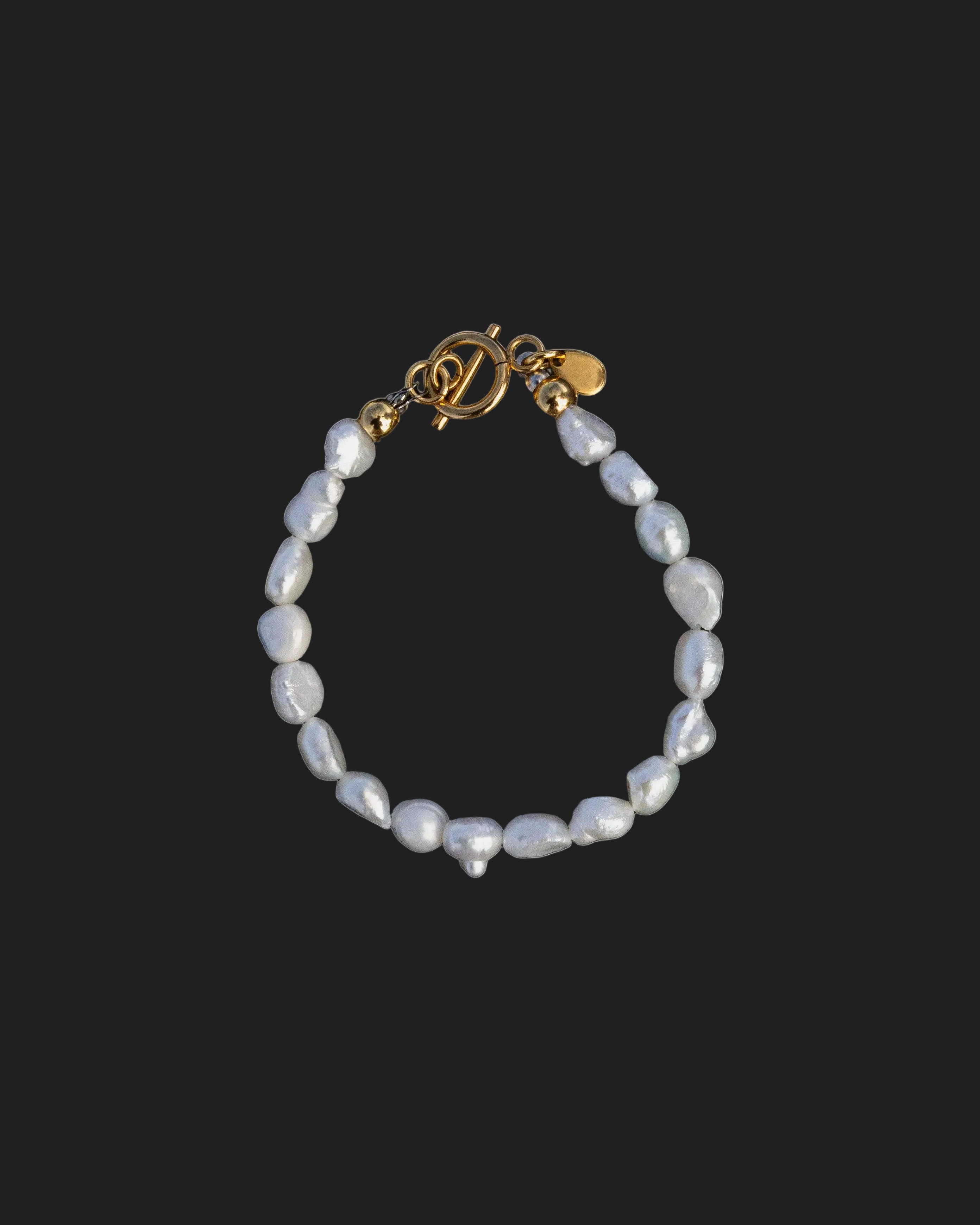 Bracelet White Pearls